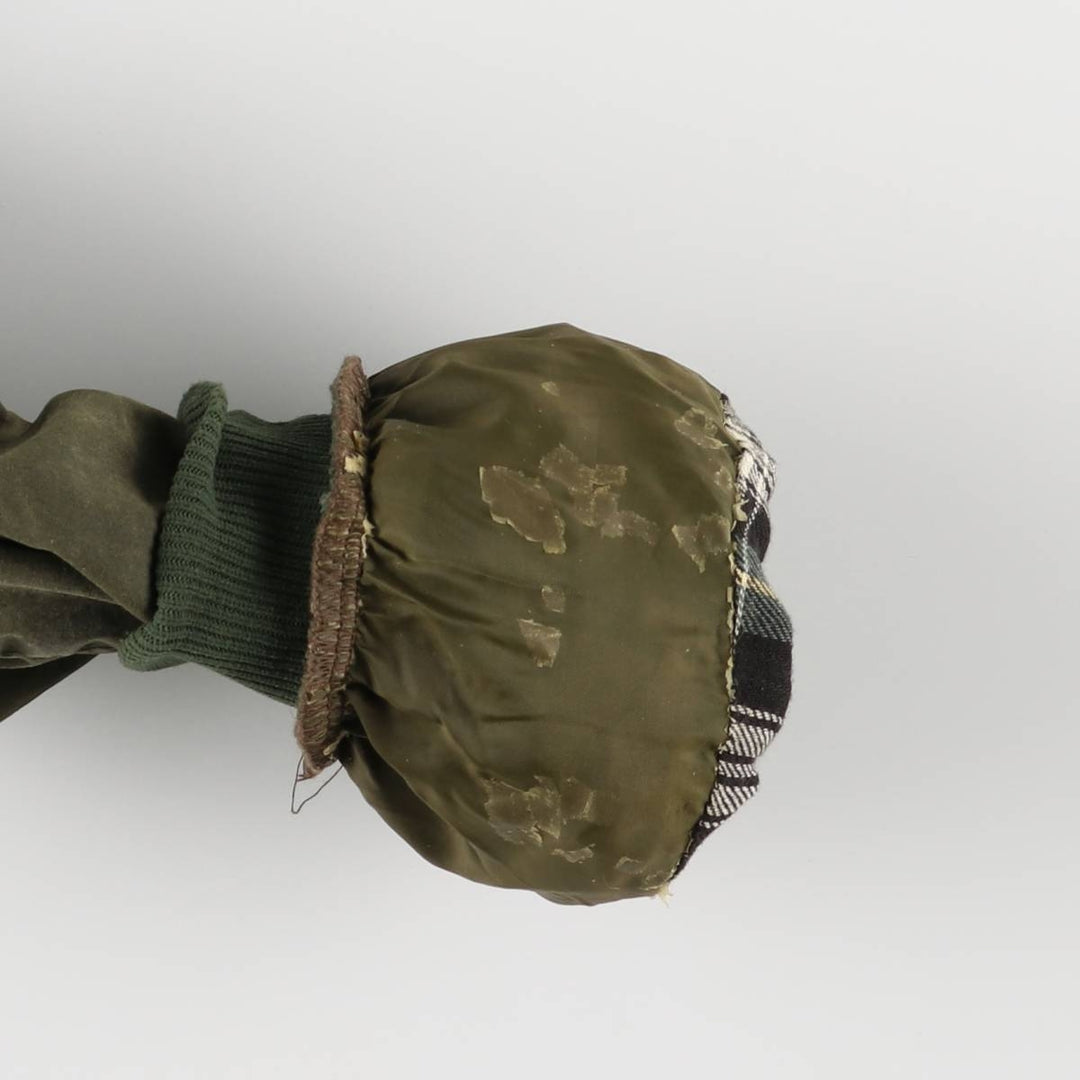 80s-90'S Barbour BEDALE 3 Warrant Waxed Cotton Oiled Jacket, Made in England, Size 35.8" cotton Khaki type Vintage Second Hand