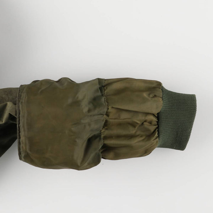 80s-90'S Barbour BEDALE 3 Warrant Waxed Cotton Oiled Jacket, Made in England, Size 35.8" cotton Khaki type Vintage Second Hand