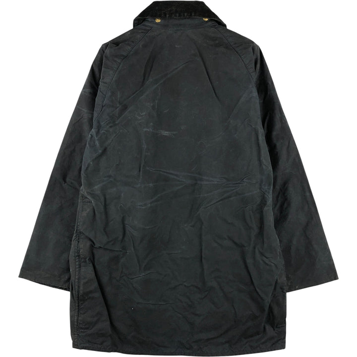 80s-90'S Barbour BEAUFORT 3 Warrant Oiled Hunting Jacket, Made in England, C36, Men's Size Small cotton navy blue type Vintage Second Hand