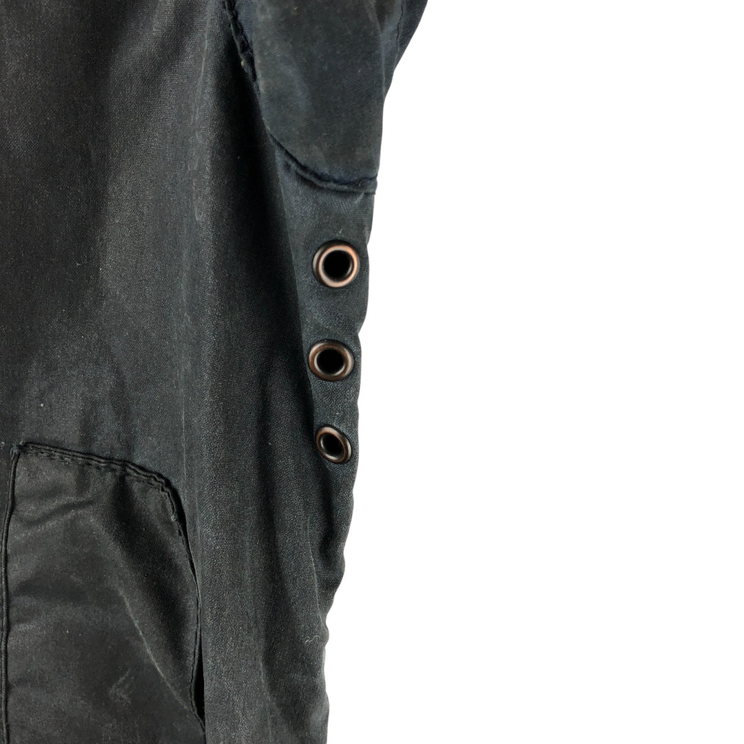 80s-90'S Barbour BEAUFORT 3 Warrant Oiled Hunting Jacket, Made in England, C36, Men's Size Small cotton navy blue type Vintage Second Hand