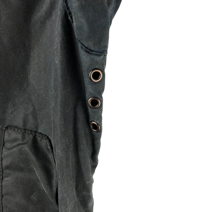 80s-90'S Barbour BEAUFORT 3 Warrant Oiled Hunting Jacket, Made in England, C36, Men's Size Small cotton navy blue type Vintage Second Hand