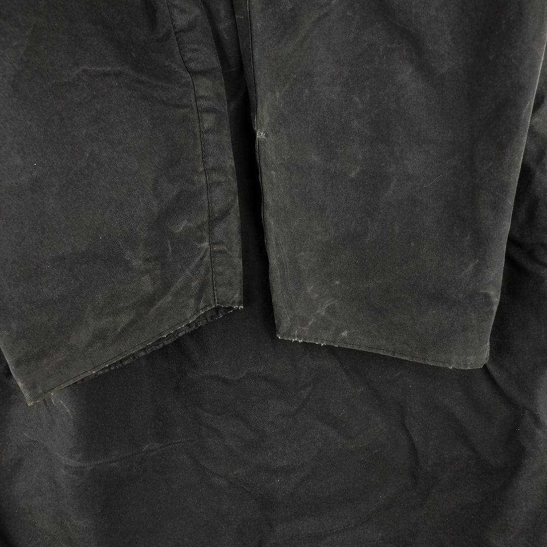 80s-90'S Barbour BEAUFORT 3 Warrant Oiled Hunting Jacket, Made in England, C36, Men's Size Small cotton navy blue type Vintage Second Hand