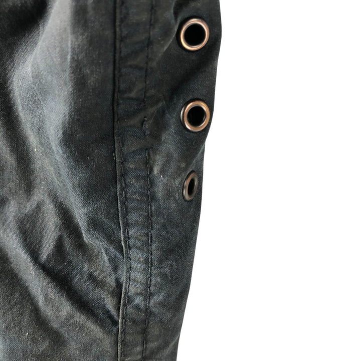 80s-90'S Barbour BEAUFORT 3 Warrant Oiled Hunting Jacket, Made in England, C36, Men's Size Small cotton navy blue type Vintage Second Hand