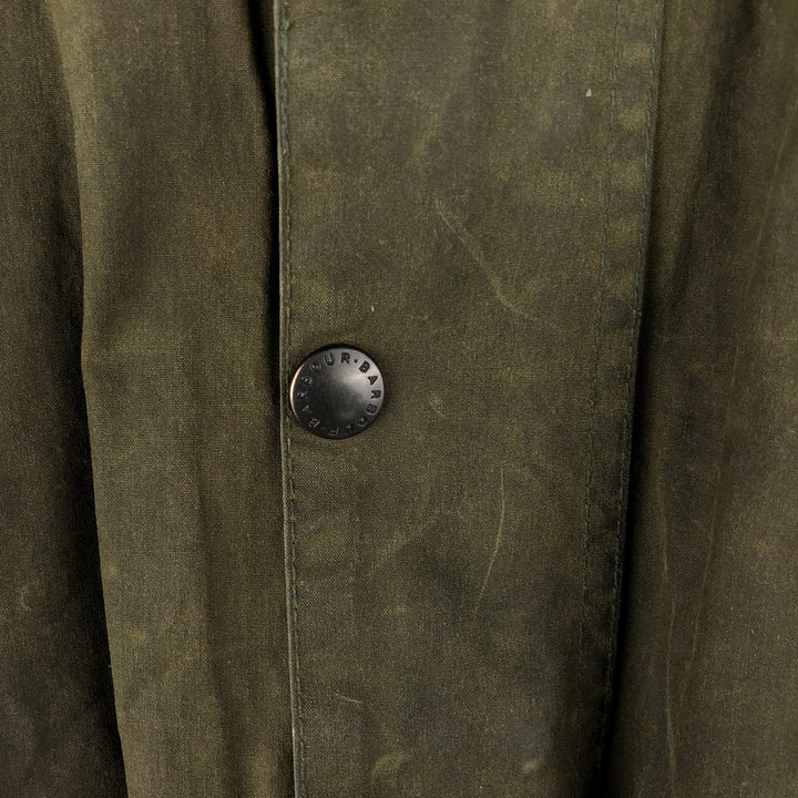 80s-90'S Barbour BEDALE 3 Warrant Waxed Cotton Oiled Jacket, Made in England, C30, Men's XS cotton Khaki type Vintage Second Hand