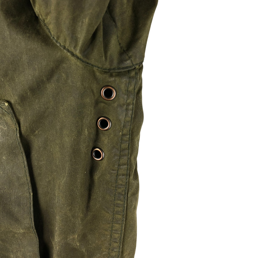 80s-90'S Barbour BEDALE 3 Warrant Waxed Cotton Oiled Jacket, Made in England, C30, Men's XS cotton Khaki type Vintage Second Hand