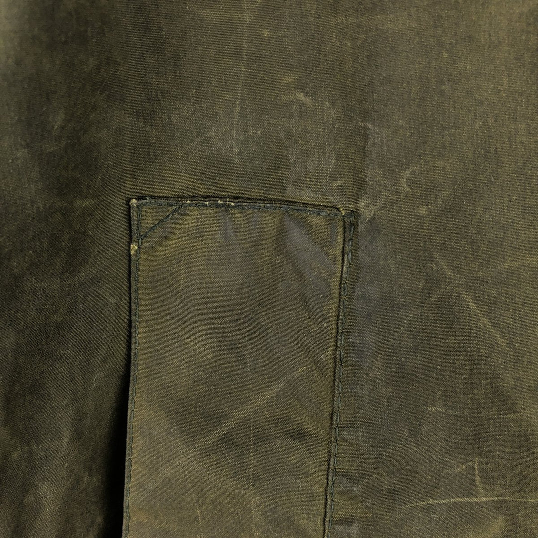 80s-90'S Barbour BEDALE 3 Warrant Waxed Cotton Oiled Jacket, Made in England, C30, Men's XS cotton Khaki type Vintage Second Hand