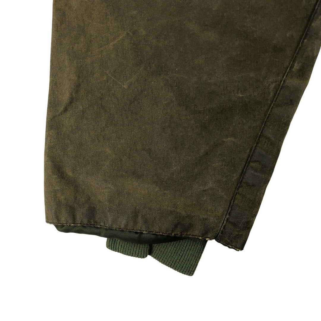 80s-90'S Barbour BEDALE 3 Warrant Waxed Cotton Oiled Jacket, Made in England, C30, Men's XS cotton Khaki type Vintage Second Hand