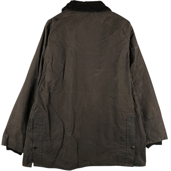 2000'S Barbour BEDALE Waxed Cotton Oiled Jacket with 3 Warrant Badge, Made in the UK, C44, Men's Size L cotton brown type Vintage Second Hand