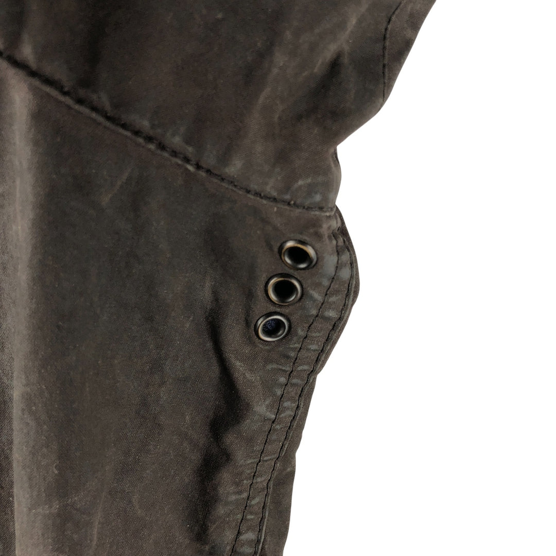 2000'S Barbour BEDALE Waxed Cotton Oiled Jacket with 3 Warrant Badge, Made in the UK, C44, Men's Size L cotton brown type Vintage Second Hand