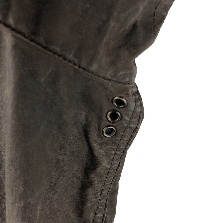 2000'S Barbour BEDALE Waxed Cotton Oiled Jacket with 3 Warrant Badge, Made in the UK, C44, Men's Size L cotton brown type Vintage Second Hand