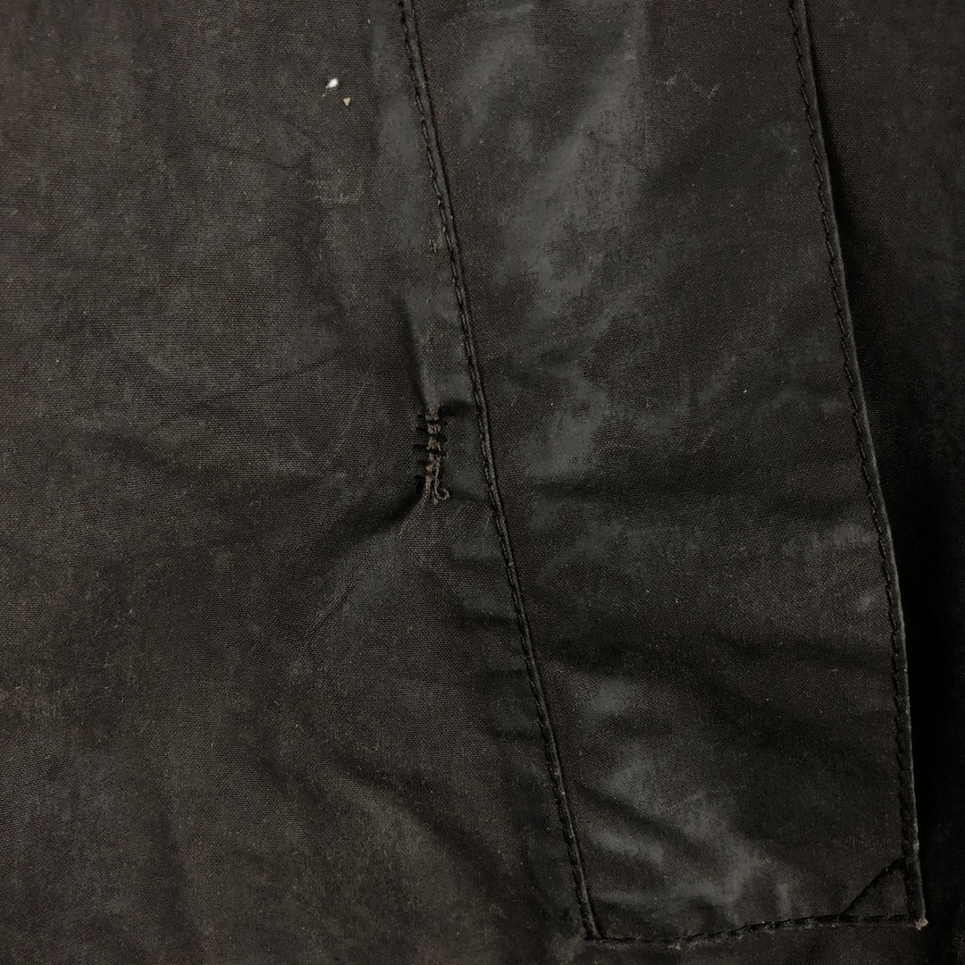 2000'S Barbour BEDALE Waxed Cotton Oiled Jacket with 3 Warrant Badge, Made in the UK, C44, Men's Size L cotton brown type Vintage Second Hand