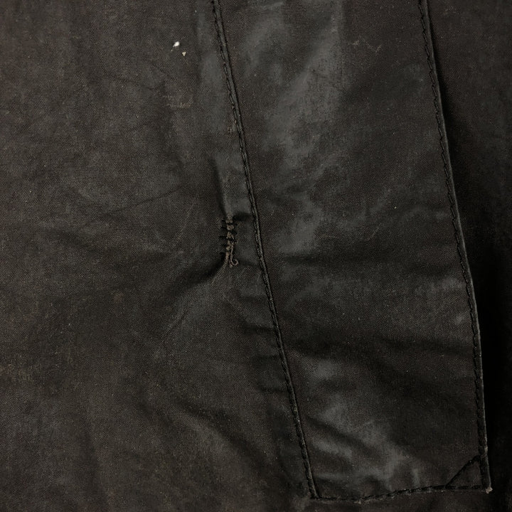 2000'S Barbour BEDALE Waxed Cotton Oiled Jacket with 3 Warrant Badge, Made in the UK, C44, Men's Size L cotton brown type Vintage Second Hand