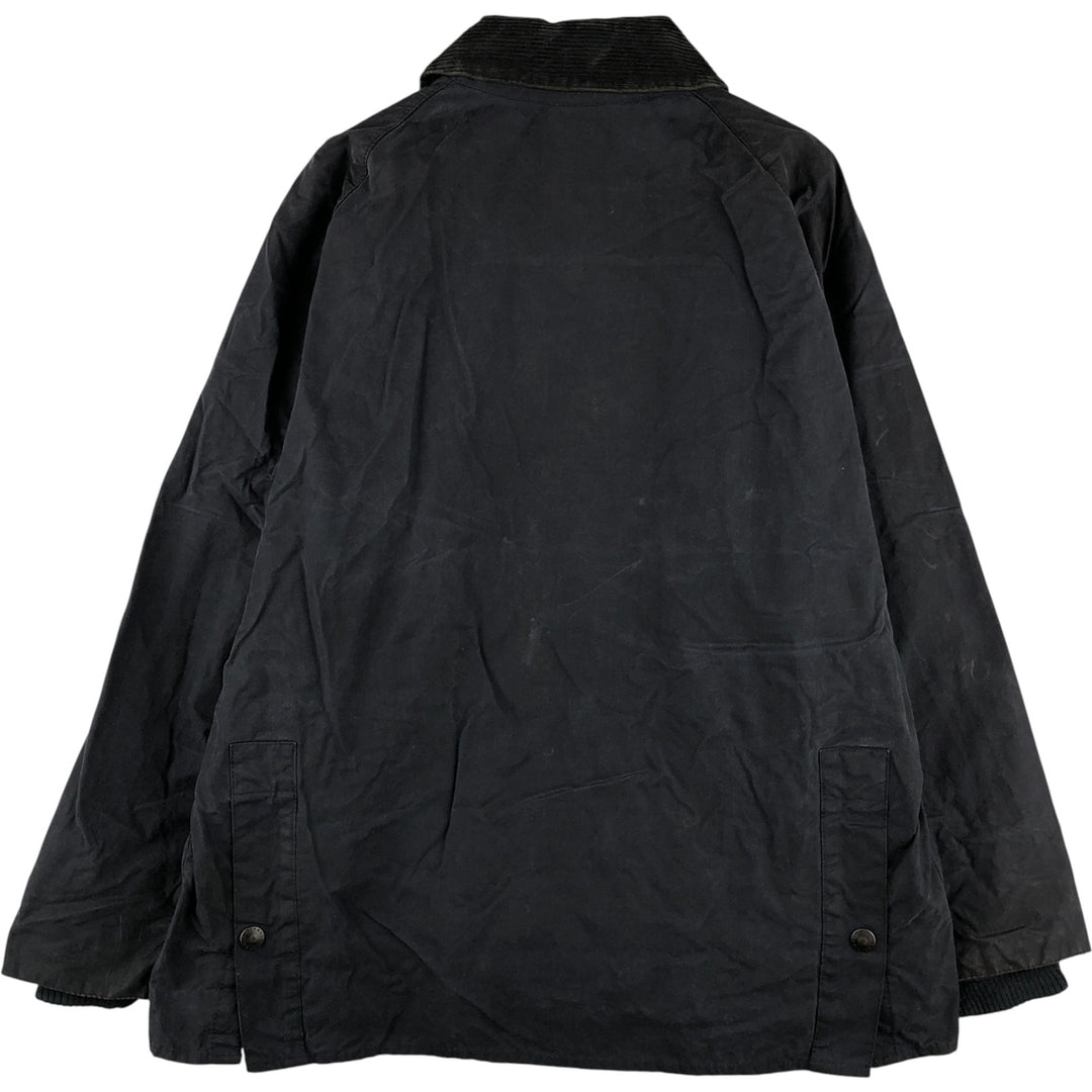 1990'S Barbour Bedale (formerly 3 Warrant) waxed cotton oiled jacket, made in England, C40, men's size M cotton navy blue type Vintage Second Hand