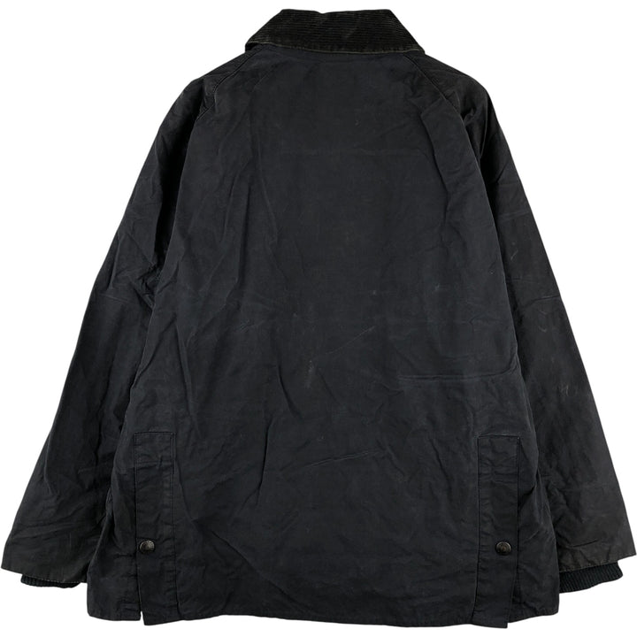 1990'S Barbour Bedale (formerly 3 Warrant) waxed cotton oiled jacket, made in England, C40, men's size M cotton navy blue type Vintage Second Hand
