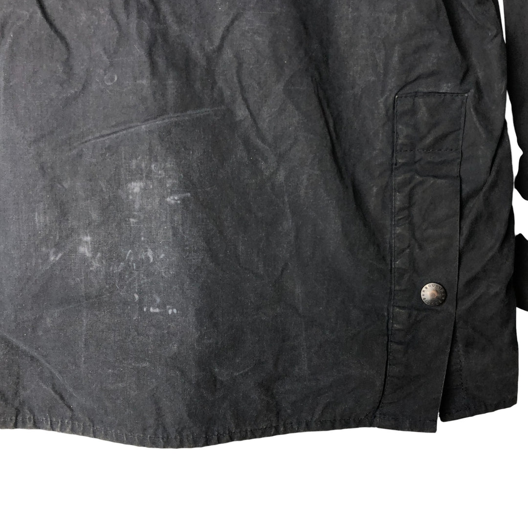 1990'S Barbour Bedale (formerly 3 Warrant) waxed cotton oiled jacket, made in England, C40, men's size M cotton navy blue type Vintage Second Hand