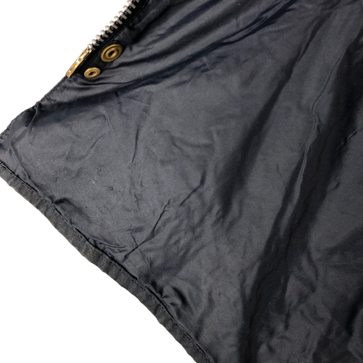 1990'S Barbour Bedale (formerly 3 Warrant) waxed cotton oiled jacket, made in England, C40, men's size M cotton navy blue type Vintage Second Hand