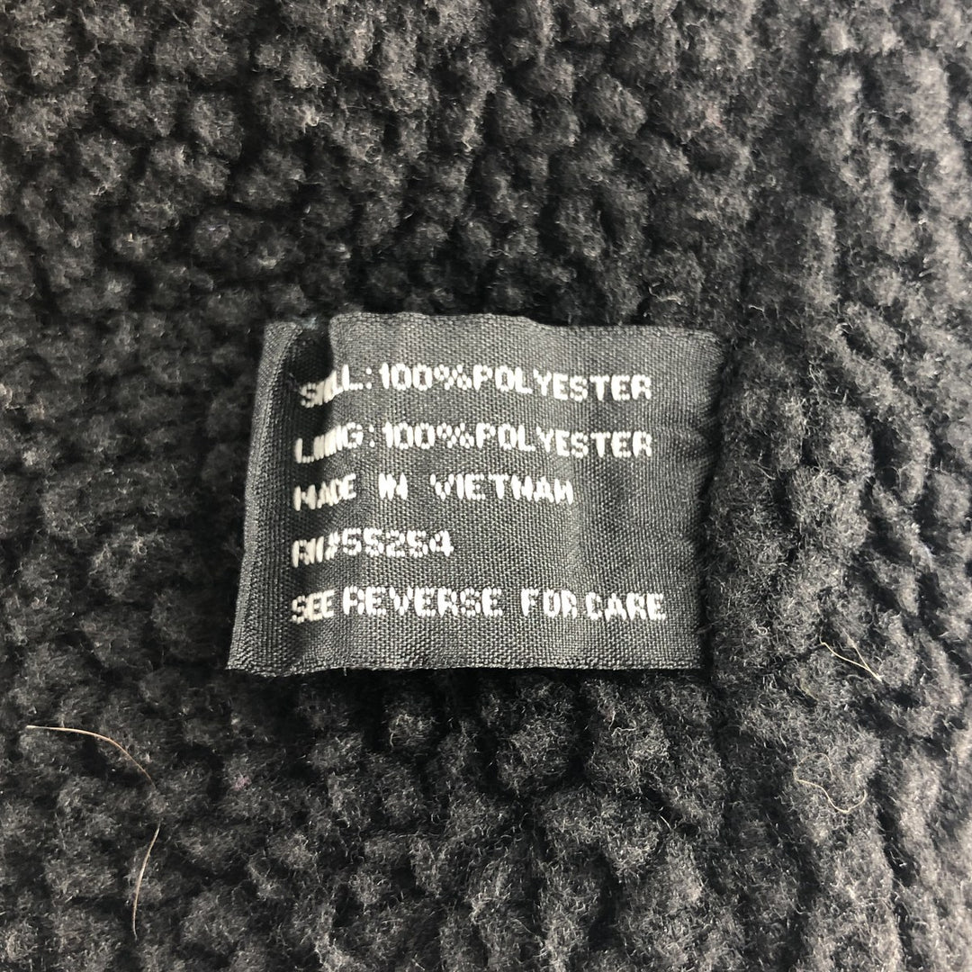 Champion Fleece Full Zip Hoodie, Men's Size L polyester Charcoal Vintage Second Hand