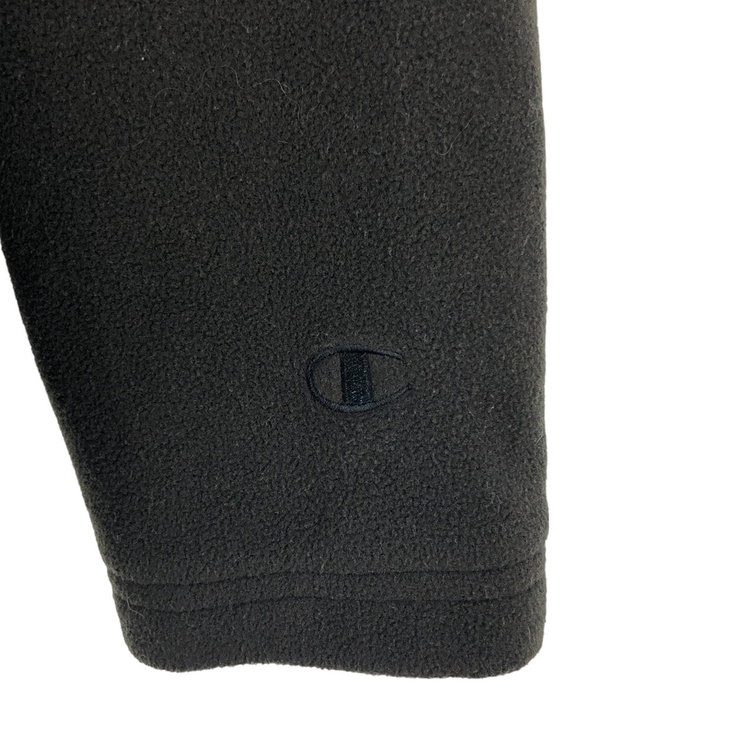 Champion Fleece Full Zip Hoodie, Men's Size L polyester Charcoal Vintage Second Hand
