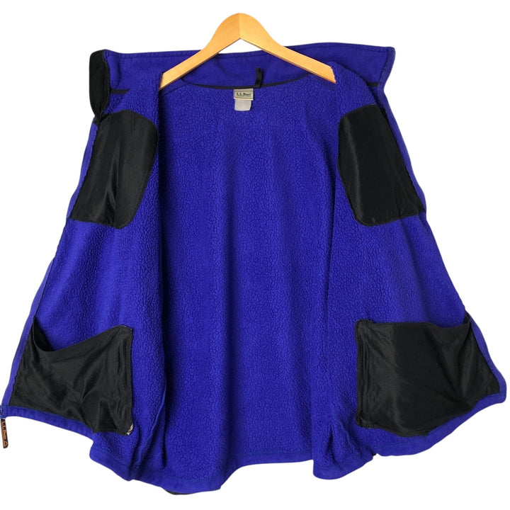 90'S LLBean Vintage Fleece Jacket, Men's XL unclear purple type Vintage Second Hand