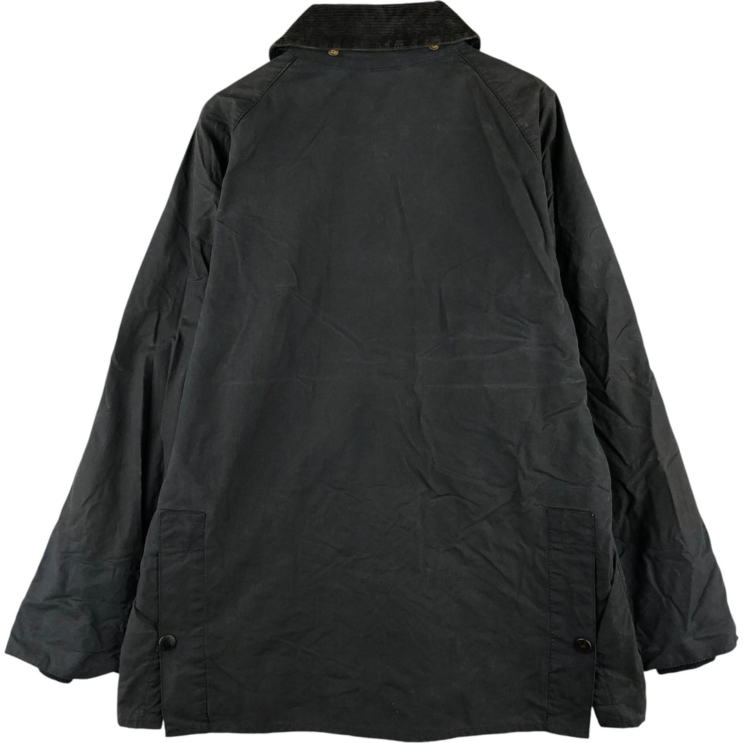 1990'S Barbour Bedale (formerly 3 Warrant) waxed cotton oiled jacket, made in England, C40, men's size M cotton Charcoal Vintage Second Hand