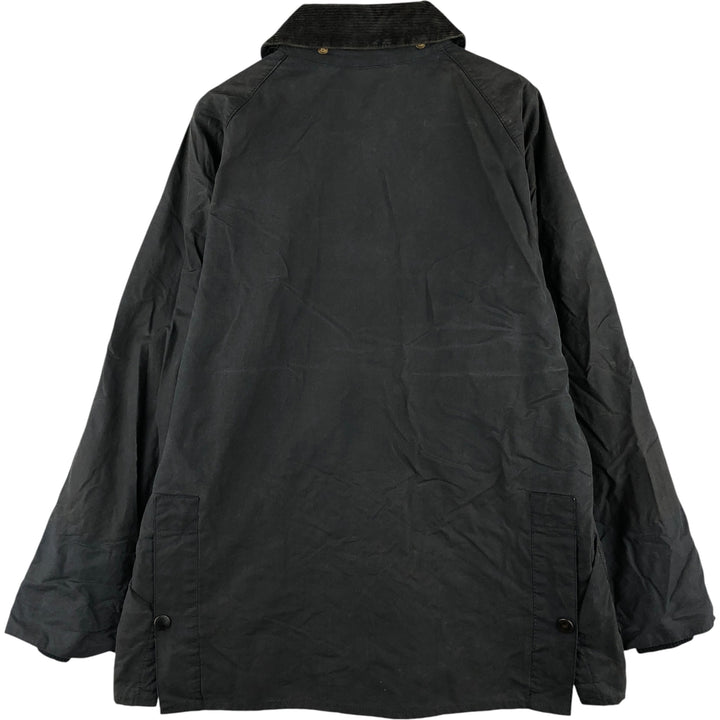 1990'S Barbour Bedale (formerly 3 Warrant) waxed cotton oiled jacket, made in England, C40, men's size M cotton Charcoal Vintage Second Hand