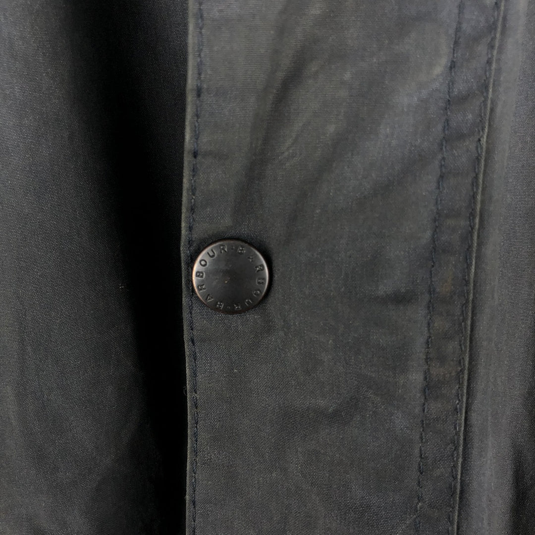 1990'S Barbour Bedale (formerly 3 Warrant) waxed cotton oiled jacket, made in England, C40, men's size M cotton Charcoal Vintage Second Hand