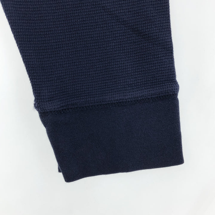 Ralph Lauren POLO RALPH LAUREN SLEEPWEAR Thermal Long T-shirt Waffle Men's XXL cotton navy blue type Vintage Second Hand