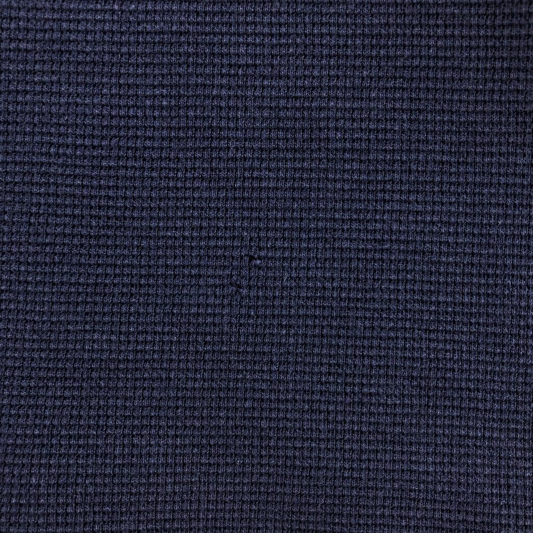 Ralph Lauren POLO RALPH LAUREN SLEEPWEAR Thermal Long T-shirt Waffle Men's XXL cotton navy blue type Vintage Second Hand