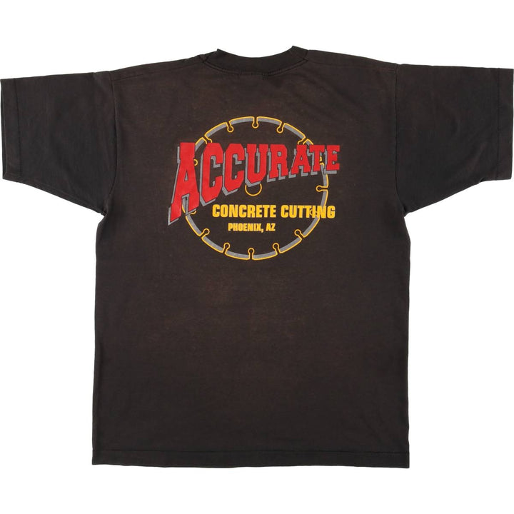 90'S Fruit of the Loom printed T-shirt, men's size L, vintage cotton black type Vintage Second Hand