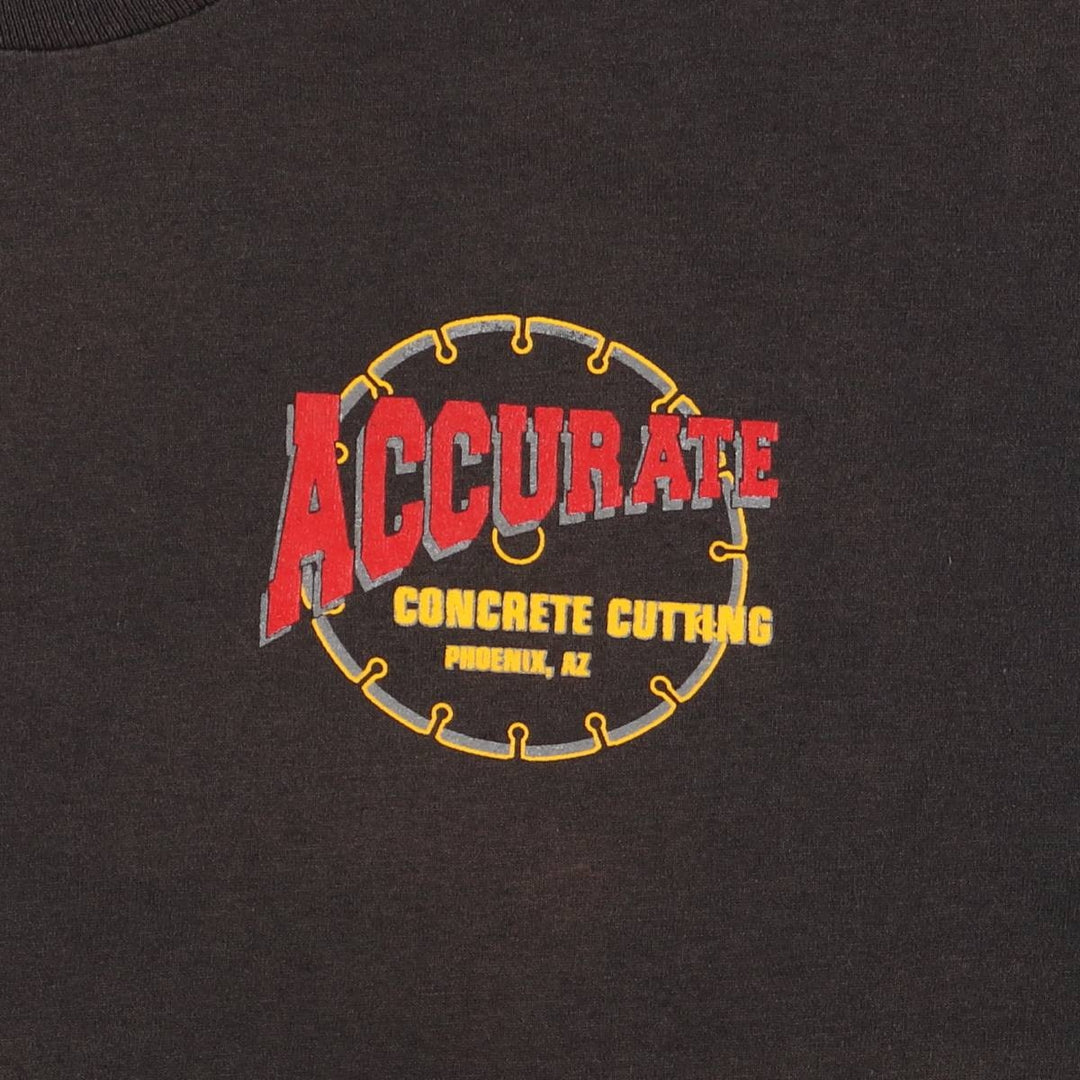 90'S Fruit of the Loom printed T-shirt, men's size L, vintage cotton black type Vintage Second Hand