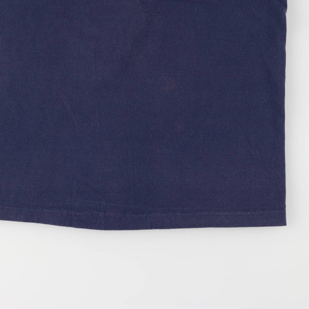 90'S Fruit of the Loom printed T-shirt, men's size M, vintage cotton navy blue type Vintage Second Hand
