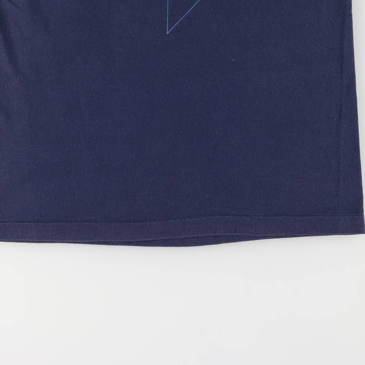 90'S Fruit of the Loom printed T-shirt, men's size M, vintage cotton navy blue type Vintage Second Hand