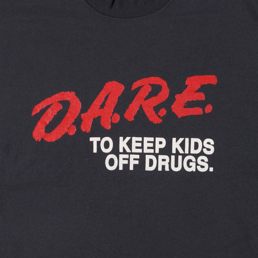 90'S Screen Stars Best Printed T-shirt Made in USA Men's L Vintage cotton black type Vintage Second Hand