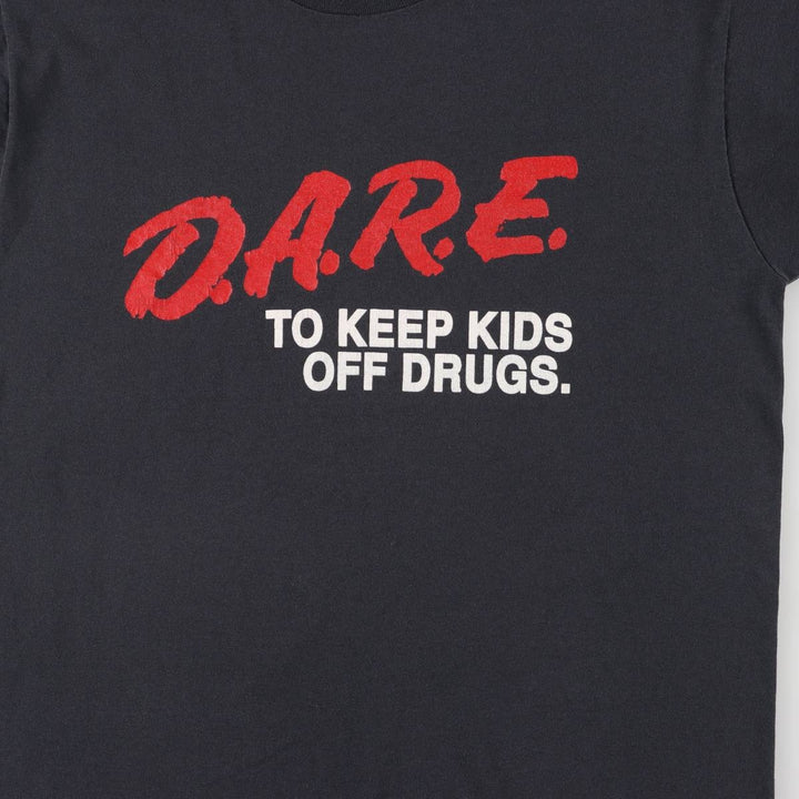90'S Screen Stars Best Printed T-shirt Made in USA Men's L Vintage cotton black type Vintage Second Hand