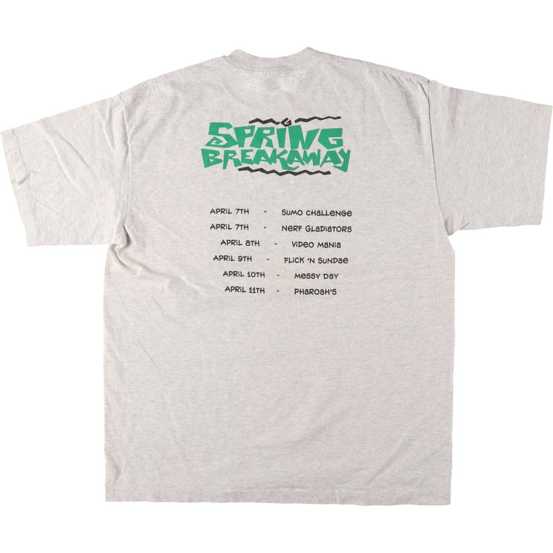 SOF TEE Printed T-shirt Made in USA Men's XL Vintage cotton gray type Vintage Second Hand