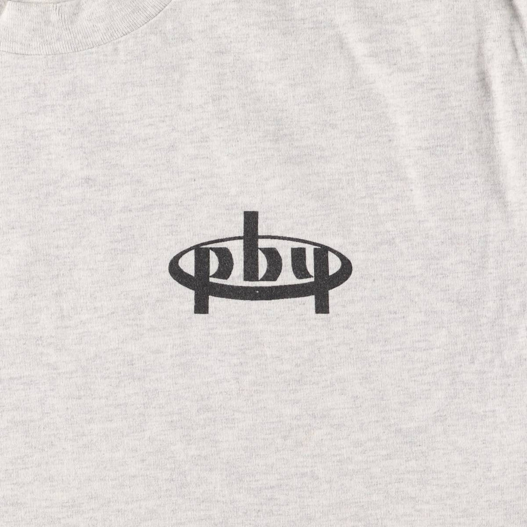 SOF TEE Printed T-shirt Made in USA Men's XL Vintage cotton gray type Vintage Second Hand