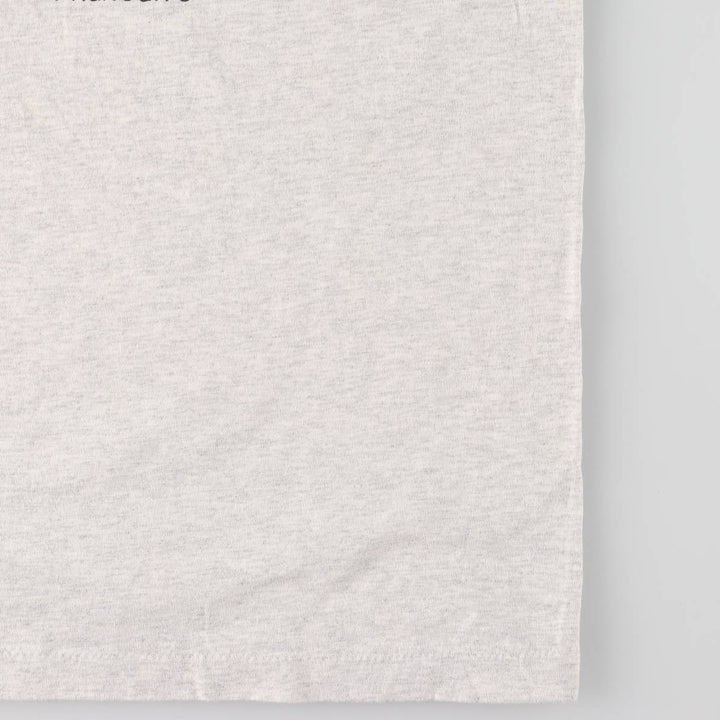SOF TEE Printed T-shirt Made in USA Men's XL Vintage cotton gray type Vintage Second Hand