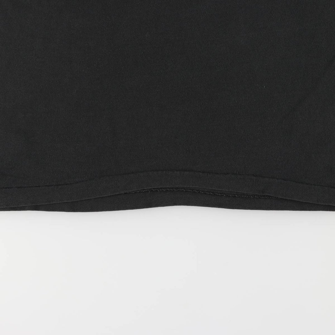 90'S Fruit of the Loom printed T-shirt, made in the USA, men's XL size, vintage cotton black type Vintage Second Hand