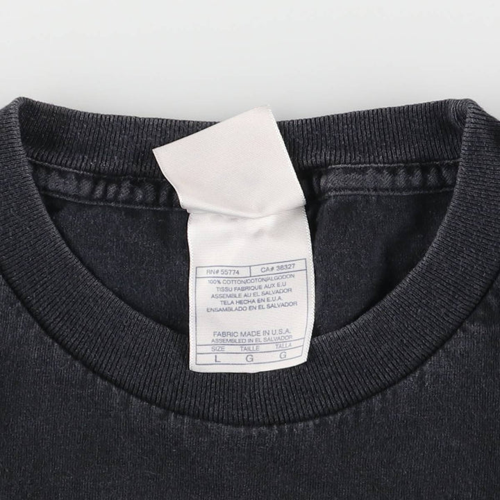 ALSTYLE APPAREL AND ACTIVEWEAR Printed T-shirt Made in USA Men's L size cotton black type Vintage Second Hand