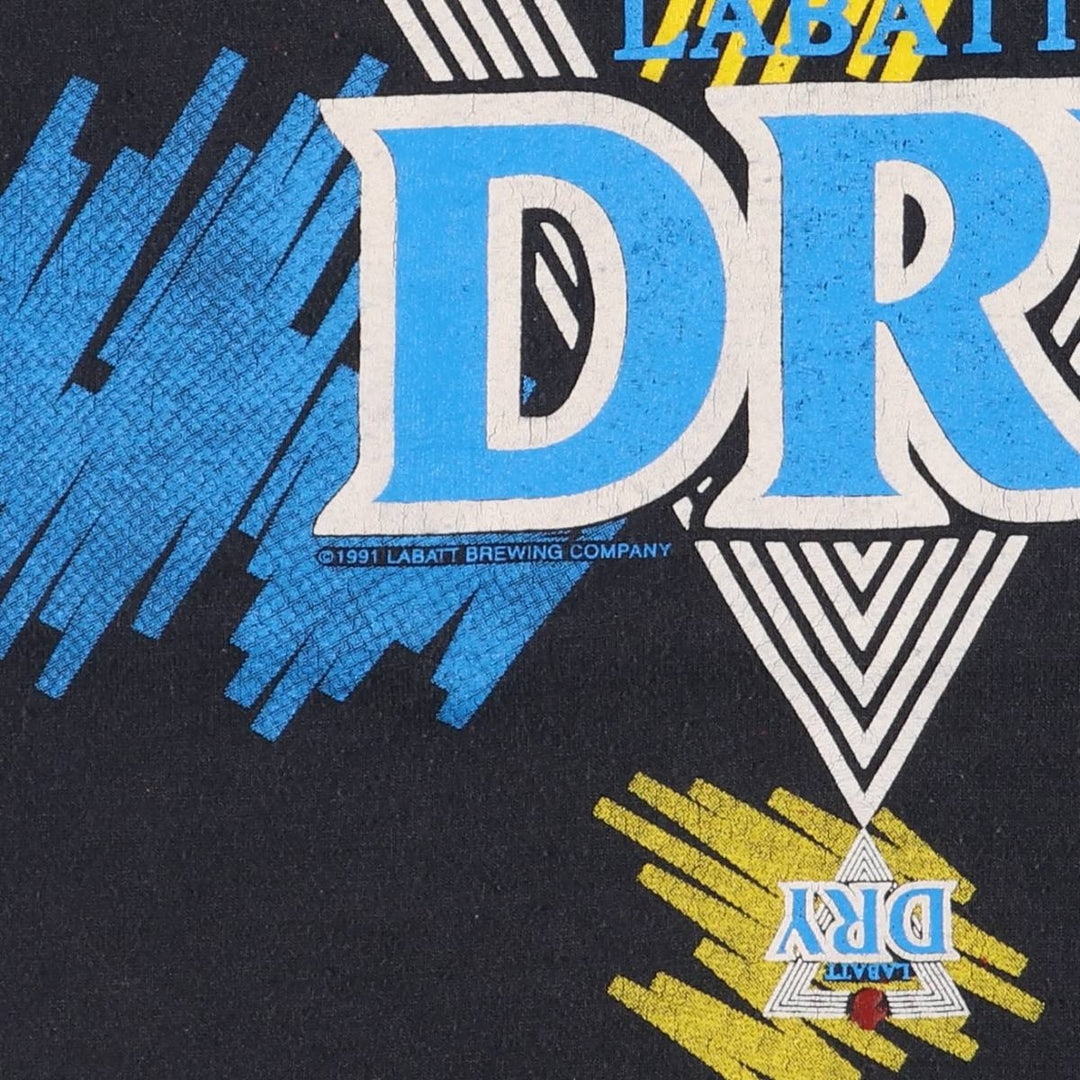 90'S Screen Stars Best Printed T-shirt Made in Canada Men's L Vintage cotton black type Vintage Second Hand