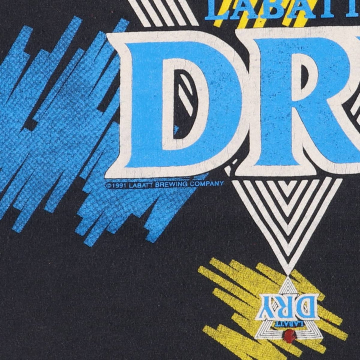 90'S Screen Stars Best Printed T-shirt Made in Canada Men's L Vintage cotton black type Vintage Second Hand