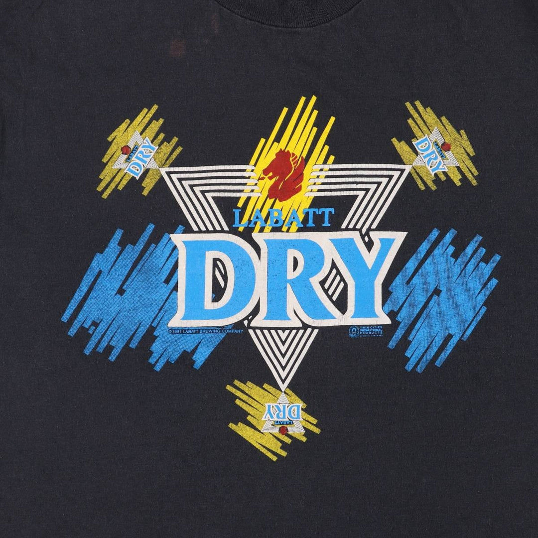 90'S Screen Stars Best Printed T-shirt Made in Canada Men's L Vintage cotton black type Vintage Second Hand