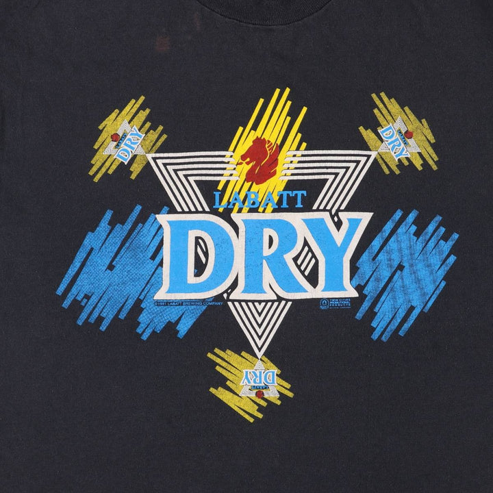 90'S Screen Stars Best Printed T-shirt Made in Canada Men's L Vintage cotton black type Vintage Second Hand