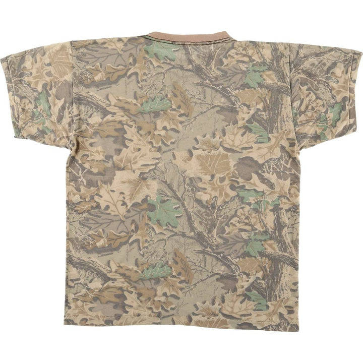 90'S RED HEAD Realtree Camo Pocket T-Shirt Made in USA Men's M Size Vintage unclear Khaki type sage green Vintage Second Hand