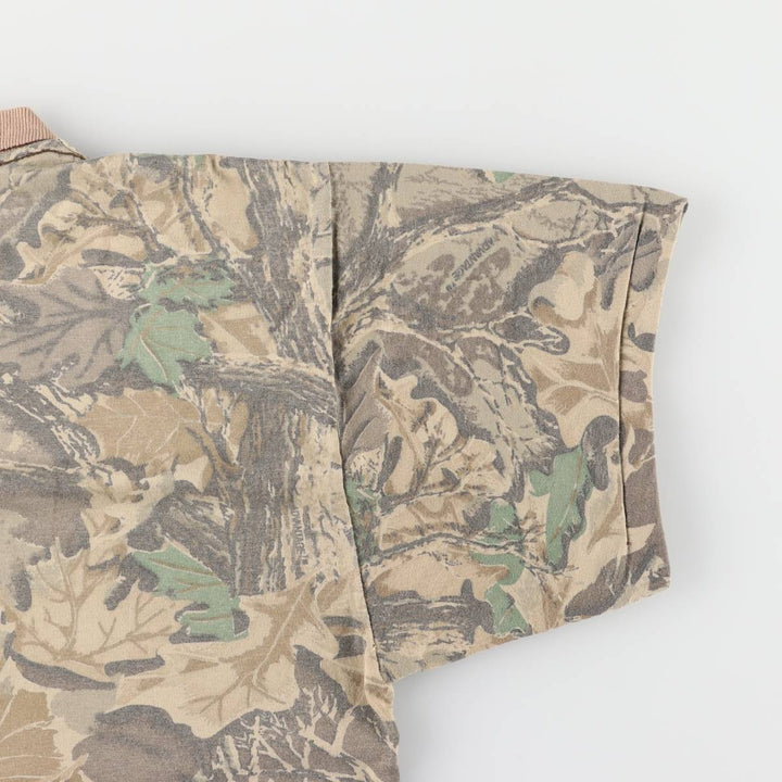 90'S RED HEAD Realtree Camo Pocket T-Shirt Made in USA Men's M Size Vintage unclear Khaki type sage green Vintage Second Hand