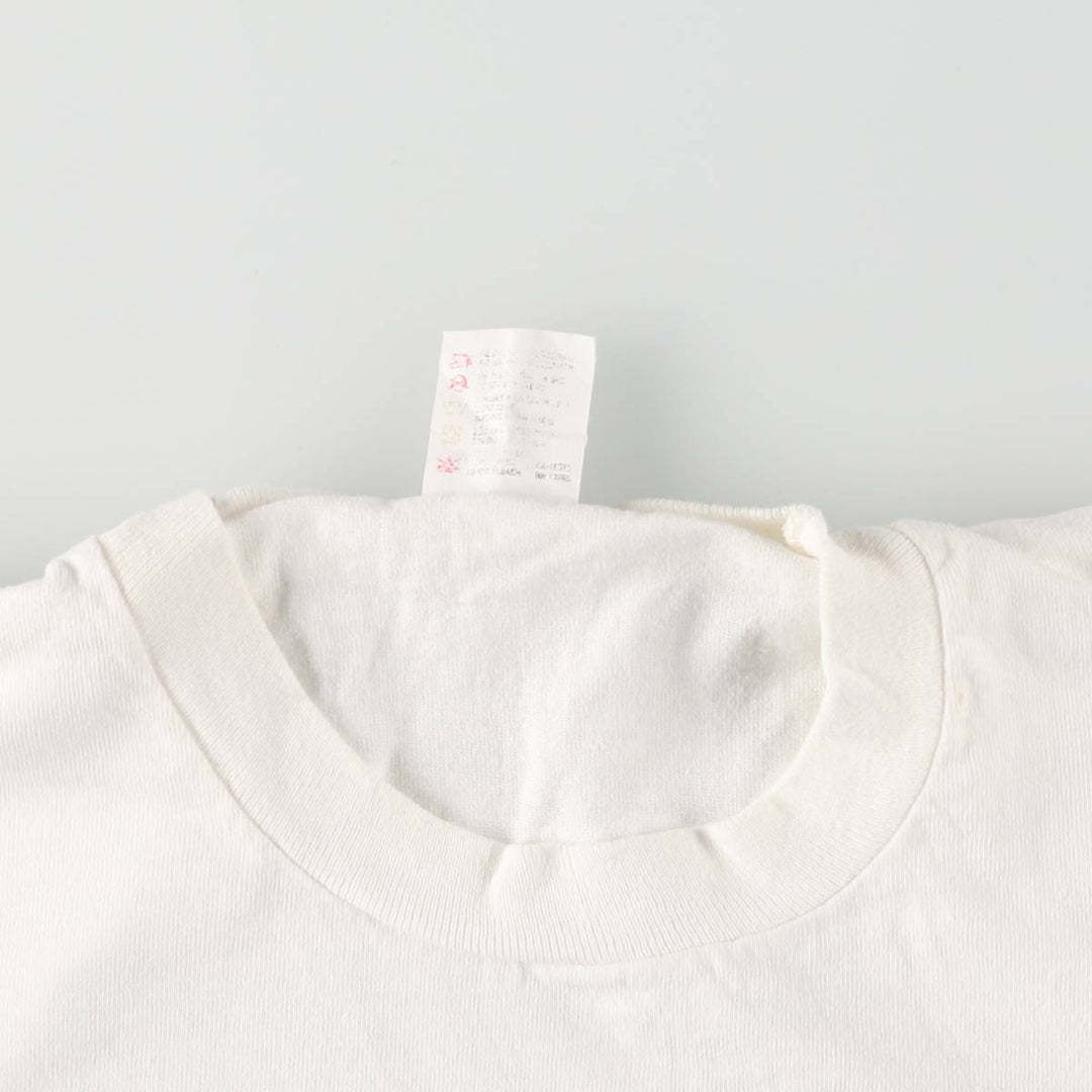 90'S Fruit of the Loom Advertising T-shirt, Made in Canada, Men's XL, Vintage cotton white type Vintage Second Hand