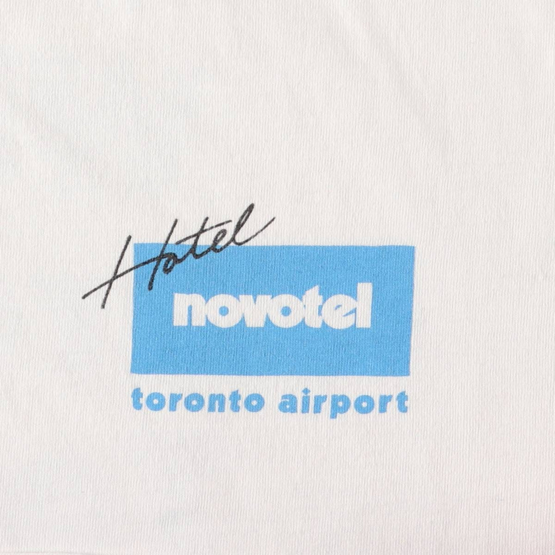 90'S Fruit of the Loom Advertising T-shirt, Made in Canada, Men's XL, Vintage cotton white type Vintage Second Hand