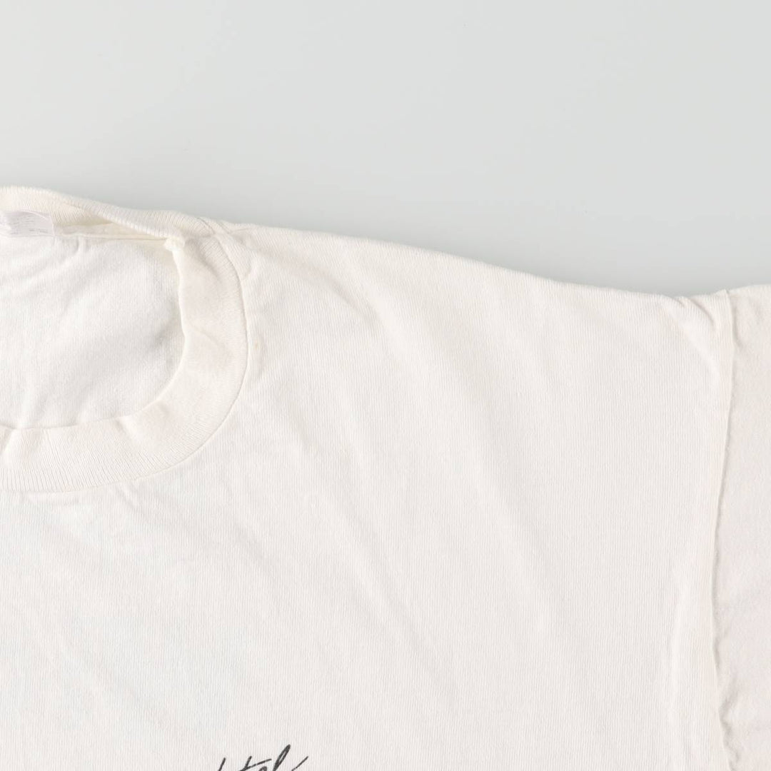 90'S Fruit of the Loom Advertising T-shirt, Made in Canada, Men's XL, Vintage cotton white type Vintage Second Hand