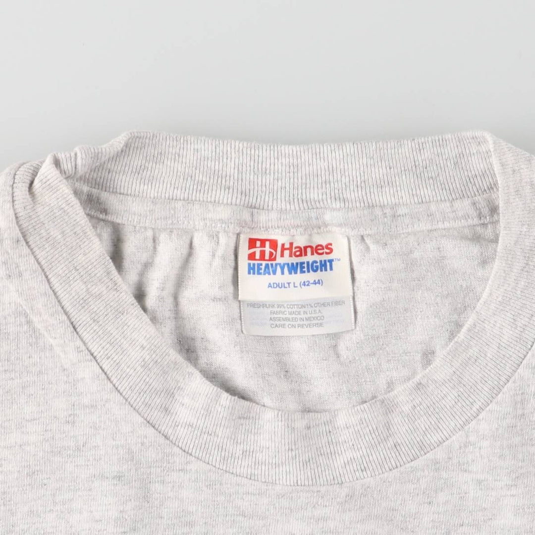 90s-00'S Hanes AEP American Electric Power Advertising T-shirt Men's L size cotton gray type Vintage Second Hand