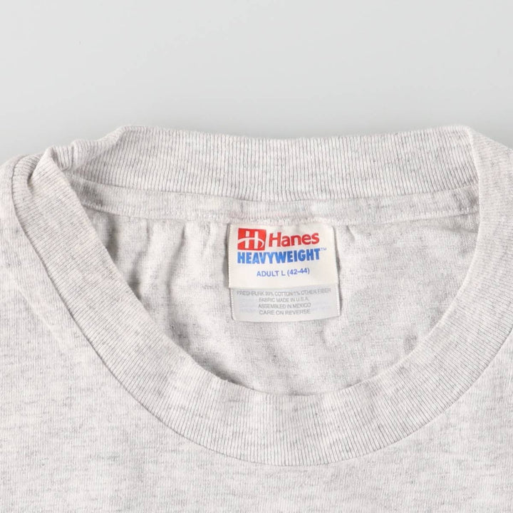 90s-00'S Hanes AEP American Electric Power Advertising T-shirt Men's L size cotton gray type Vintage Second Hand